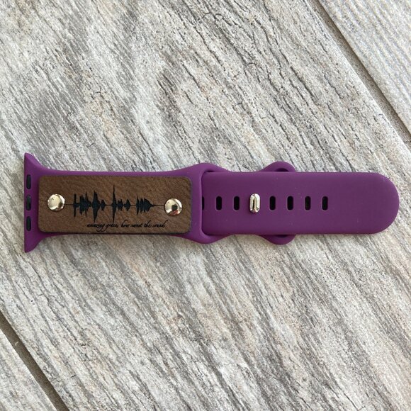 Amazing Grace, How Sweet The Sound Soundwave Band For Apple 42-49mm - Purple - Picture 1 of 3